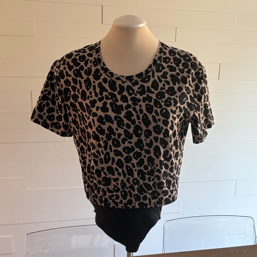 XS Smash + Tess Leopard Print Women's Top with body suit